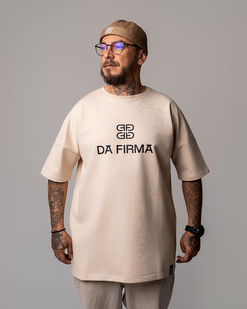 Tricou Oversize Crem M1 - DA FIRMA