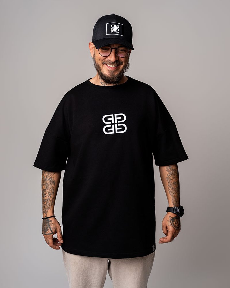 Tricou Oversize Negru M6 - DA FIRMA