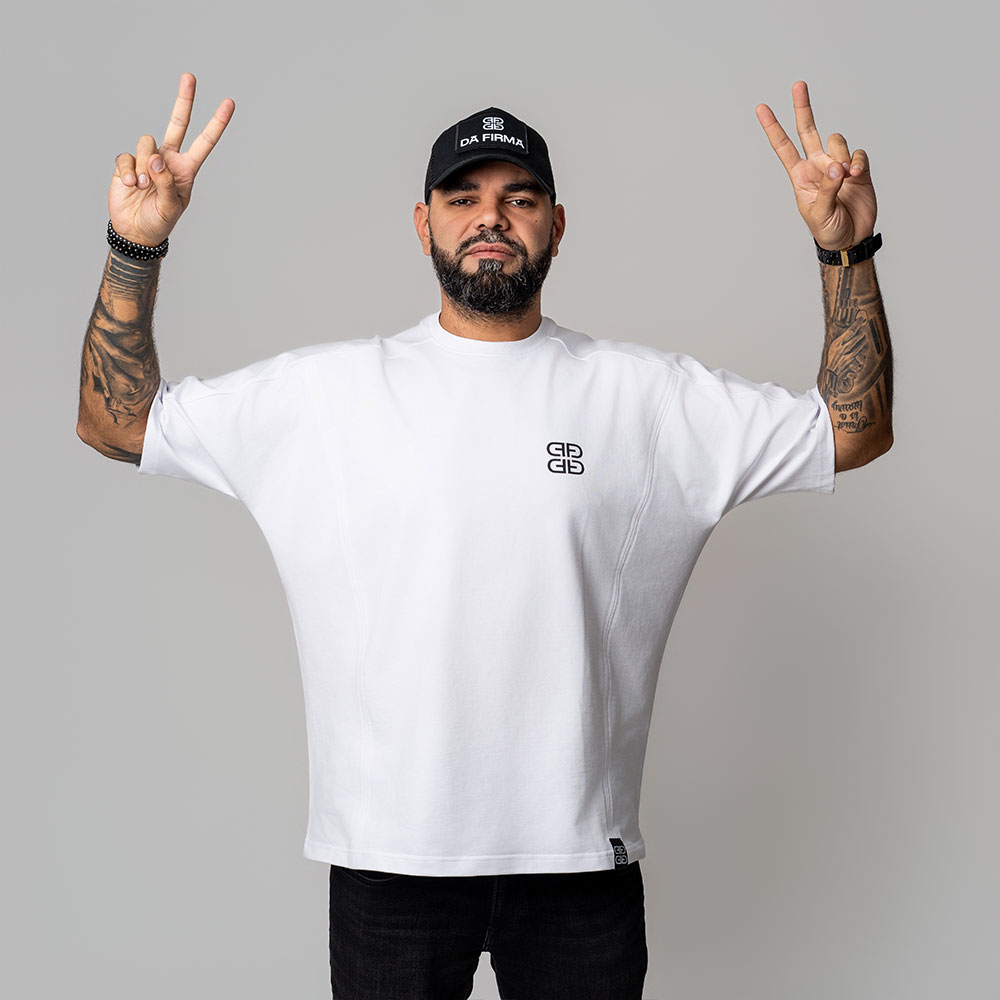 Tricou Oversize Special Alb M8 - DA FIRMA