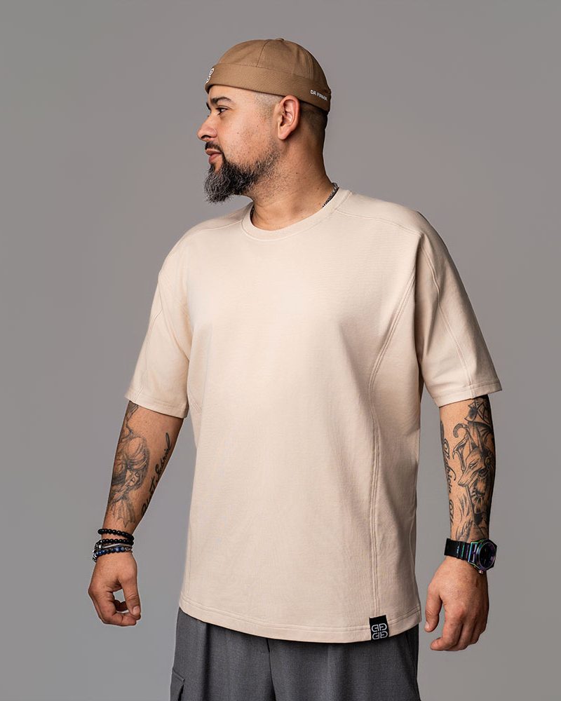 Tricou Oversize Special Crem M5 - DA FIRMA